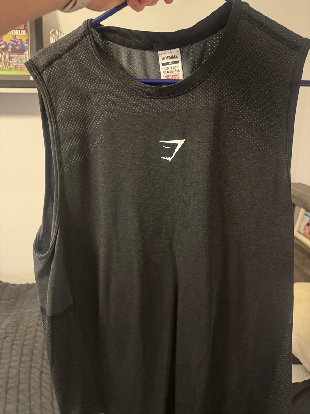 Gymshark Men’s Black Performance Mesh Tank